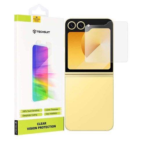 Techsuit – Clear Vision Glass kaljeno staklo za Samsung Galaxy Z Flip6 – Prozirno slika 1