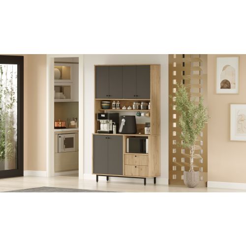 RE7-SA OakAnthracite Multi Purpose Cabinet slika 3