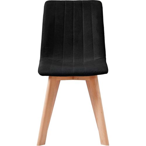 Blagovaonske stolice od tkanine 2 kom crne slika 29