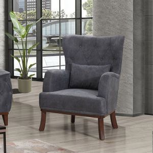 Marta - Blue Blue Wing Chair