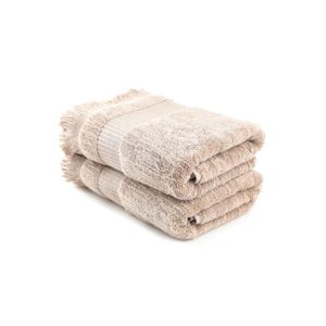 Zeus - Light Brown Light Brown Bath Towel Set (2 Pieces)