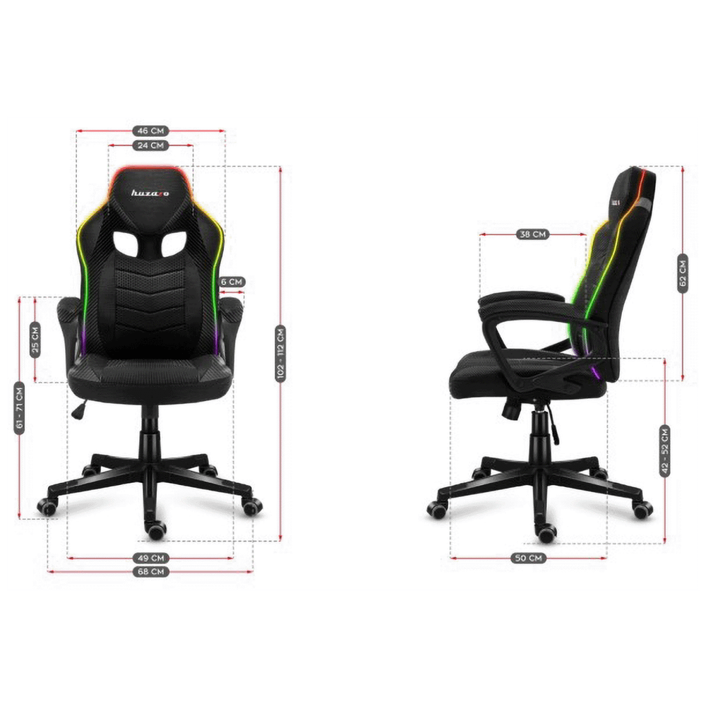 Huzaro Gaming stolica / Force 2.5 RGB Carbon Mesh, daljinski upravljač slika 5
