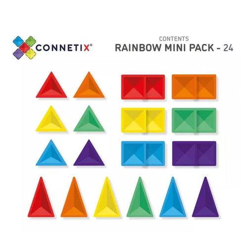 Connetix Magnetni konstruktor Mini Rainbow 24 dela slika 4