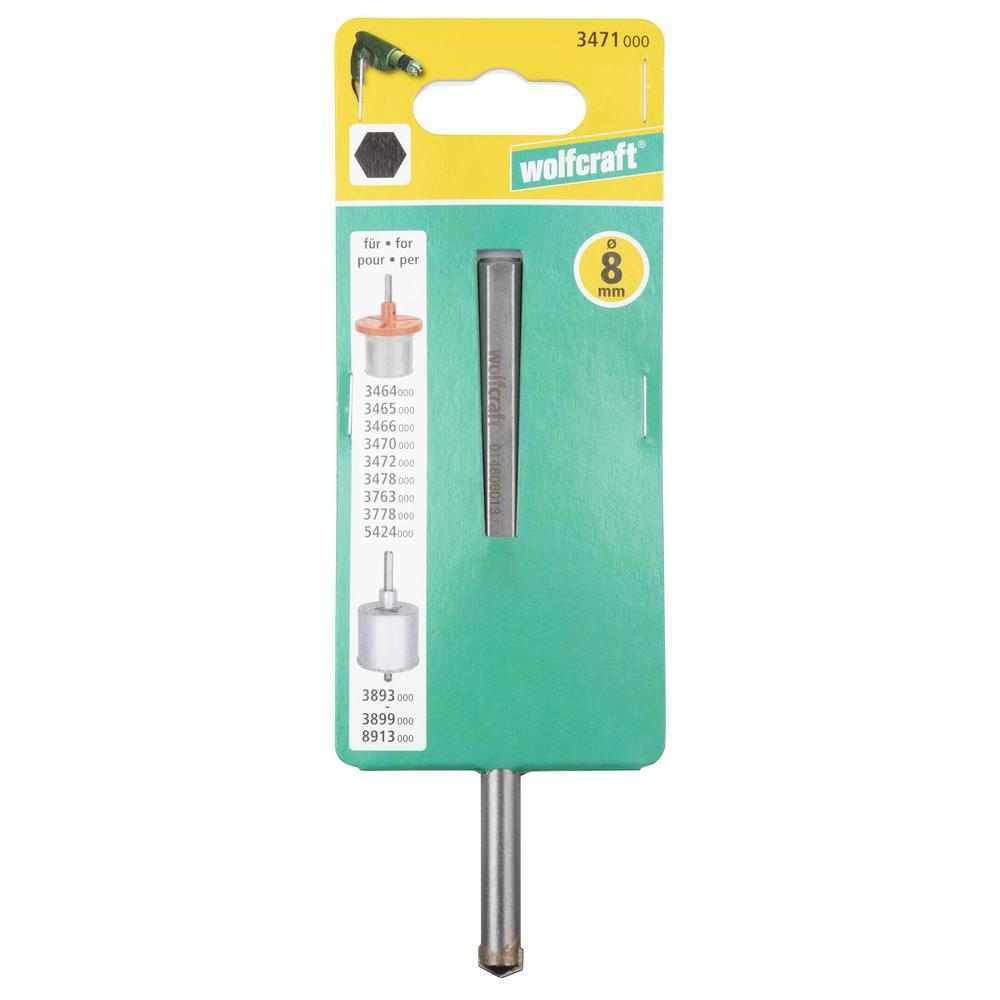 Wolfcraft Svrdlo Za Centriranje fi 8 / 140 mm Za Dijamantne Krune - 3471000 slika 2