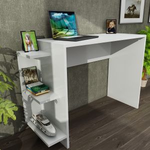 Marlinda - White White Study Desk