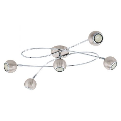 Eglo Locanda spot/5, led, gu10, 5x3w, 5x240lm, hrom/nikal slika 1