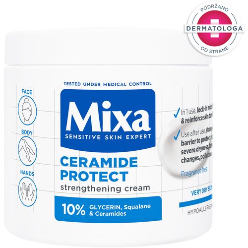 Mixa Ceramide Protect krema za jačanje zaštitne barijere kože 400ml slika 1