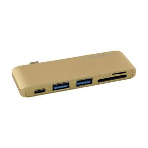 USB LC Power LC-HUB-C-MULTI-2G USB Type C HUB 2xUSB3.0 ,1x Type C-charging port, 1x card reader