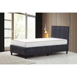 Hira Set 120 x 200 - Anthracite Anthracite Single Mattress, Base & Headboard