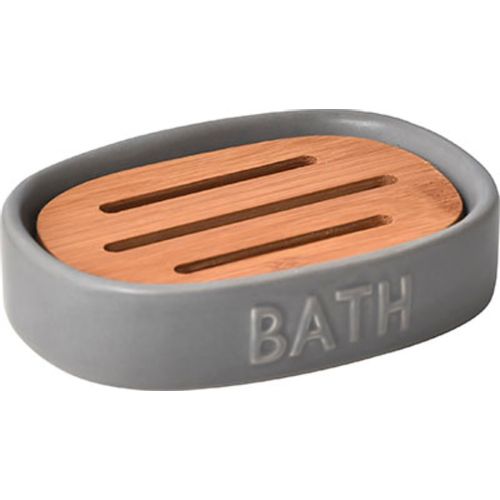 TENDANCE DRŽAČ SAPUNA BATH DOLOMIT/BAMBUS, SIVI slika 1