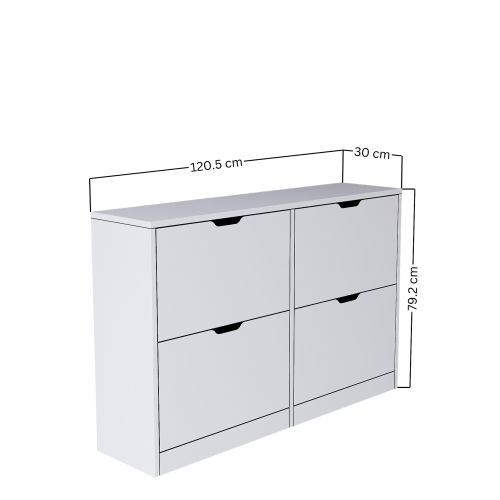 Duru 1600-50 Matte White Shoe Cabinet slika 10