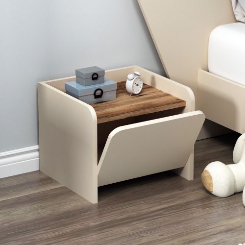 Suave Light Walnut Beige Noćni Stočić slika 3