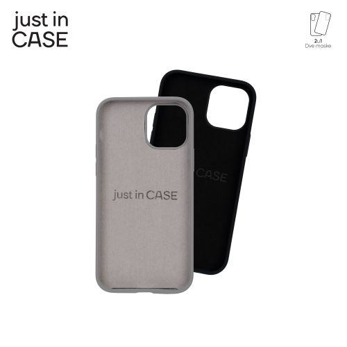 2u1 Extra case MIX PLUS paket CRNI za iPhone 12 slika 1