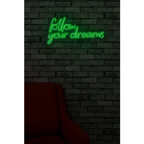 Wallity Follow Your Dreams - Zelena Dekorativna Plastična LED Rasveta slika 2