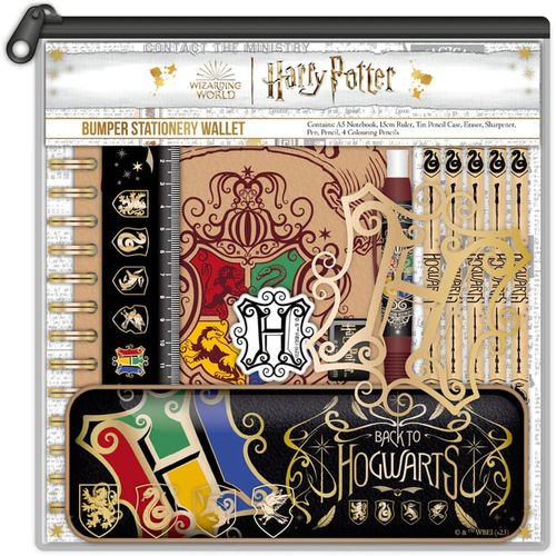 Harry Potter Bumper Stationery Set - Colorful Crest slika 1