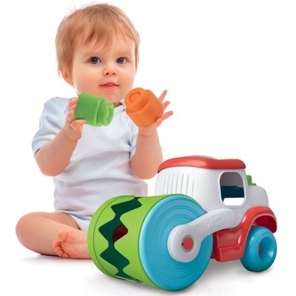 Clementoni Didaktička igračka CL17495 Soft Clammy Sensory Road Roller slika 3