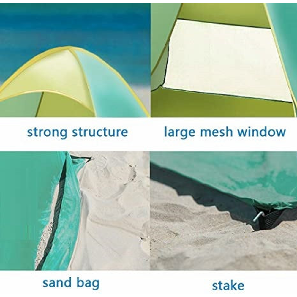 Kinder Home Dječiji sklopivi šator sa UV zaštitom 50+ SPF, 165x150x110cm slika 9