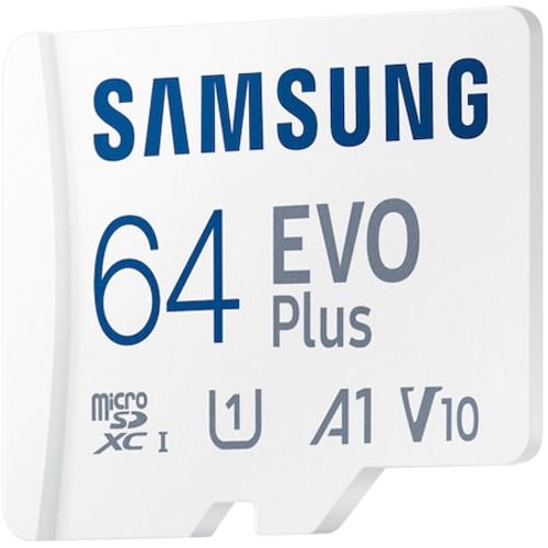 Samsung MB-MC64KA/EU MicroSD 64GB, EVO Plus, SDXC, UHS-I U3 V10 A1, Read 130MB/s, for 4K and FullHD video recording, w/SD adapter slika 4