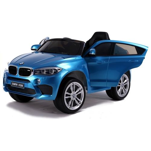 Licencirani auto na akumulator BMW X6  - plavi/lakirani slika 5