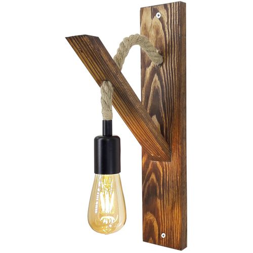 Ahşap Aplik 18 Walnut Wall Lamp slika 11