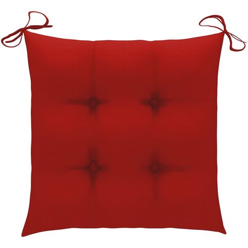 Jastuci za stolice 6 kom crveni 40 x 40 x 7 cm od tkanine slika 12