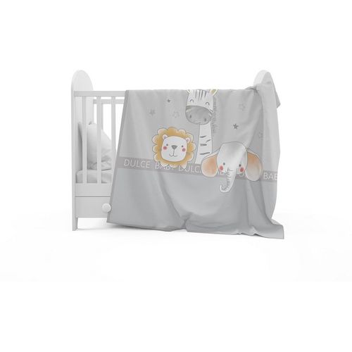 InterBaby dekica 110x140 Jungle Grey slika 4