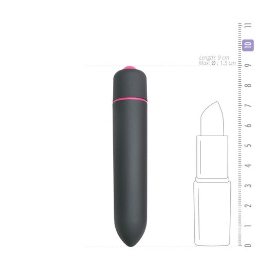 Mini vibrator Easytoys 10 Speed Bullet, crni slika 4