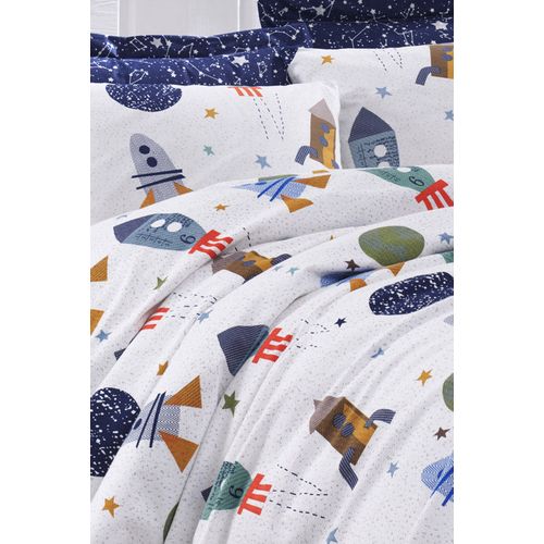 Spacex - Dark Blue Dark Blue
White
Green
Red
Brown Single Pique & Pillowcase Set slika 2