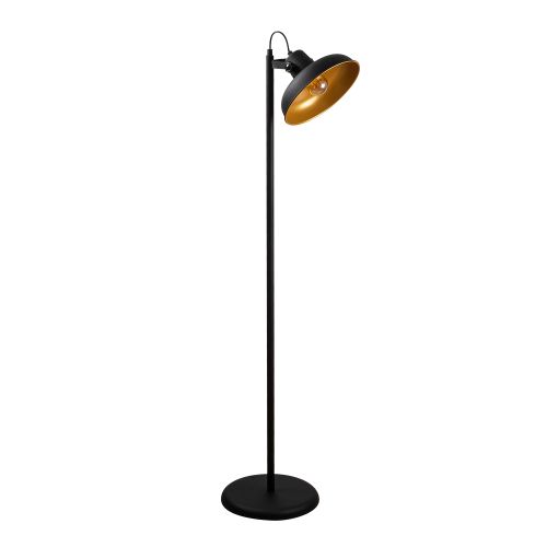 Opviq Podna lampa LIK, crno- zlatna, metal, 30 x 43 cm, visina 145 cm, promjer sjenila 26 cm, visina 19 cm, E27 40 W, Lik - 4036 slika 4