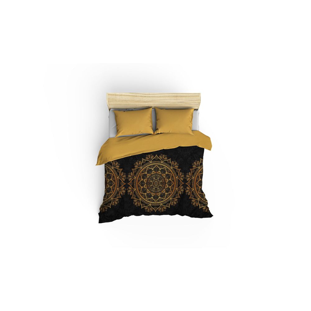 Posteljina DARIO 100% PAMUČNI SATEN
Navlaka za poplun: 240 x 220 cm
Jastučnica: 60 x 60 cm (2 komada)
, Alvina - Gold slika 3