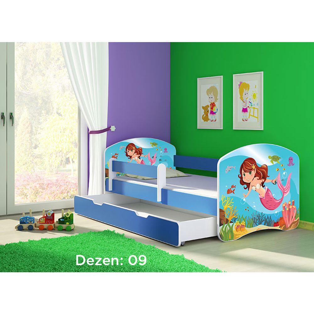 ACMA Dječiji krevet Acma II sa ladicom Blue - 180x80cm - Dezen 09 slika 2