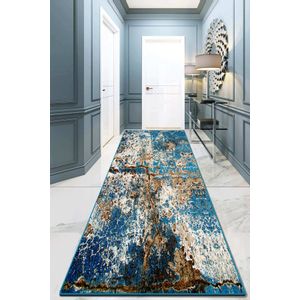 Be Lost Djt   Multicolor Hall Carpet (150 x 300)