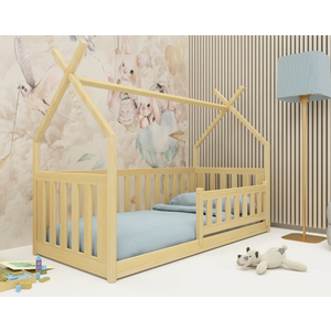 Drveni dječji krevet Bodzio - svijetlo drvo - 160/180*80 cm