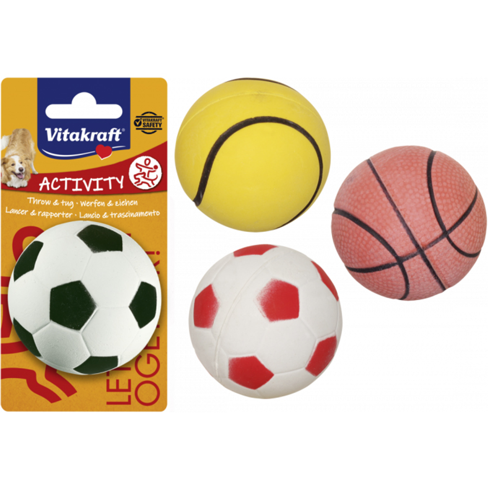Vitakraft igračka za pse Lopta guma moos 6cm 1kom (sorto) slika 1
