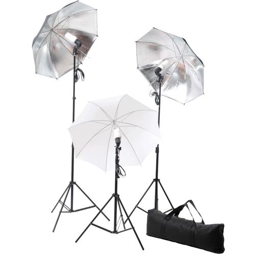 Oprema za fotografski studio sa setom svjetiljki i pozadinom slika 15