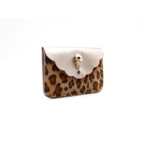 Torbica Lady bag skull leopard srebrna