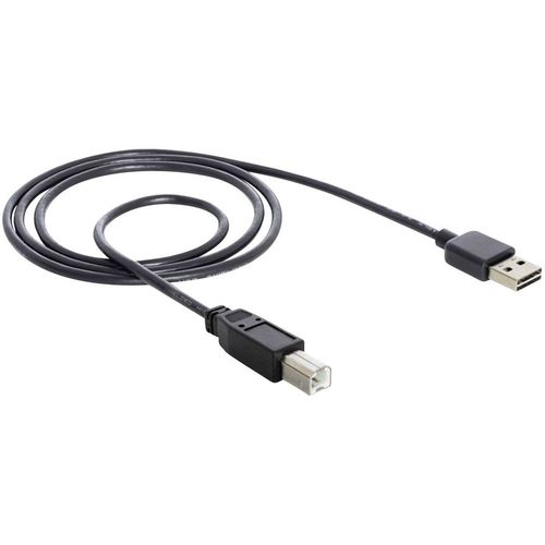 Delock USB 2.0 priključni kabel [1x muški konektor USB 2.0 tipa a - 1x muški konektor USB 2.0 tipa b] 1.00 m crna utikač primjenjiv s obje strane, pozlaćeni kontakti Delock USB kabel USB 2.0 USB-A utikač, USB-B utikač 1.00 m crna utikač primjenjiv s obje strane, pozlaćeni kontakti 83358 slika 2