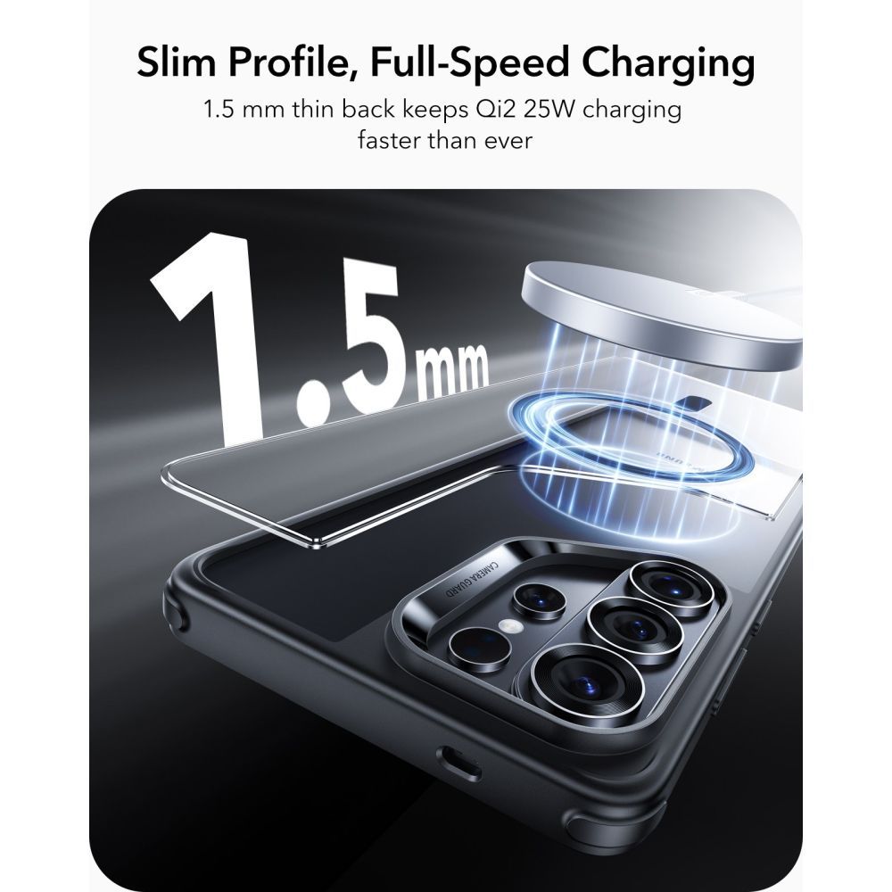ESR CLASSIC HYBRID MAGSAFE MASKA ZA SAMSUNG GALAXY S26 ULTRA - prozirna/crna slika 6