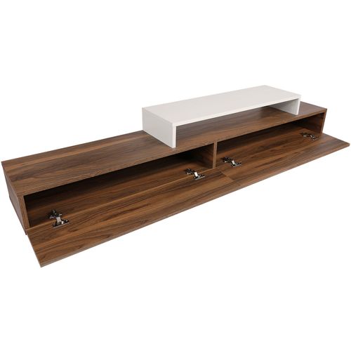 Woody Fashion TV jedinica, Bijela boja tikovina, Nirvana - Teak, White slika 11