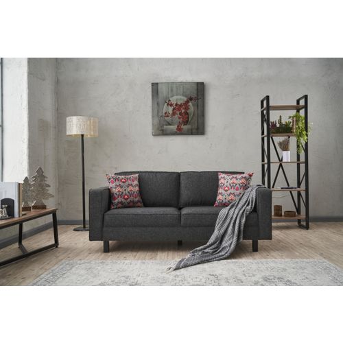 Atelier Del Sofa Dvosjed, Antracit, Kale Linen - Anthracite slika 1