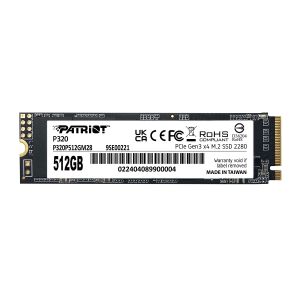 Patriot P320 512GB M.2 NVMe SSD PCIe Gen 3 x4