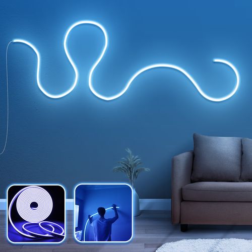 Modern Wall - Large - Blue Blue Decorative Wall Led Lighting slika 1