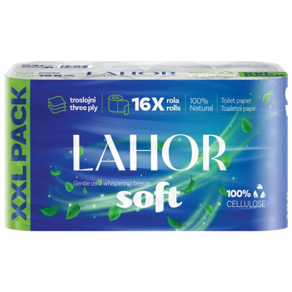 Lahor toaletni papir 3sl Soft 16 kom slika 1