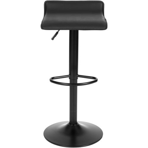 Modernhome barski stolac - eko koža - crni  slika 2