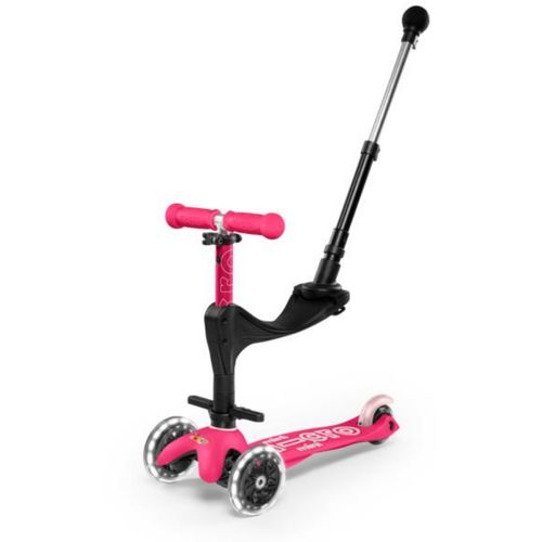 Micro Romobil Mini 3in1 Deluxe Plus LED, Pink slika 1