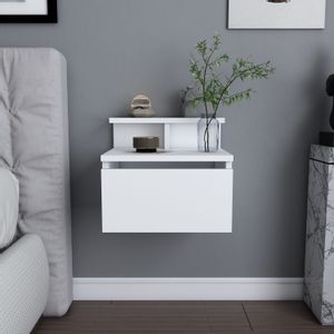 Alice - White White Nightstand