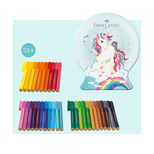 Flomaster set Faber Castell 1/33 Connector Unicorn met. kut. 155544 slika 4