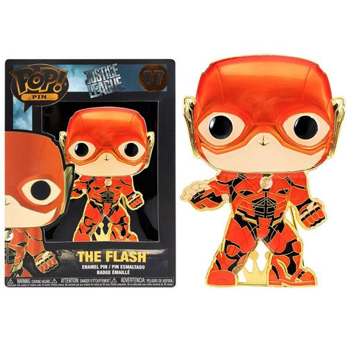 Funko Pop DC Comics Justice League The Flash Veliki Emajlirani Bedž 10cm slika 1