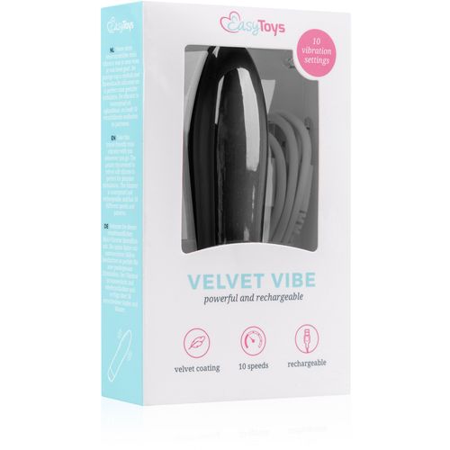 Mini vibrator Velvet, crni slika 7