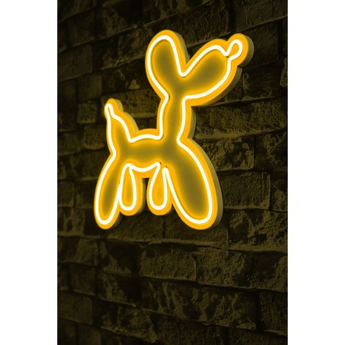 Wallity Ukrasna plastična LED rasvjeta, Balloon Dog - Yellow slika 1